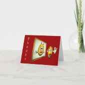 Alberne Gesichtshaut dank Karte (Vorderseite)