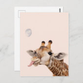 Alberne Giraffe Postkarte (Vorne/Hinten)