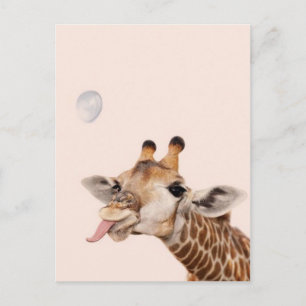 Alberne Giraffe Postkarte