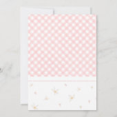 Alberne Gogham Gingham Birthday Party Einladung (Rückseite)