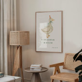 Alberne Goose Bible Verse Wand an Wand Poster