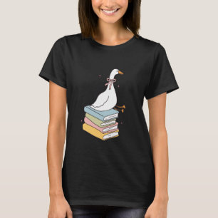 Alberne Goose Book Club Spaß Reading Time T-Shirt