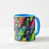 Alberne grafische Kunstkatzen Farbiger Geschenkcof Tasse (VorderseiteRechts)