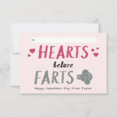 Alberne Herzen vor Furzen Klassenzimmer Valentine (Vorderseite)