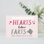 Alberne Herzen vor Furzen Klassenzimmer Valentine (Stehend Vorderseite)