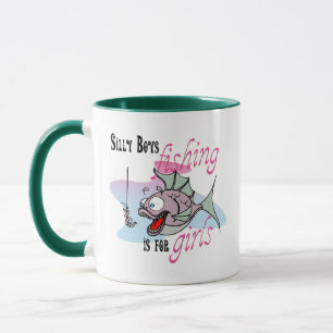 Alberne Jungen Fischen ist für Mädchen, die TShirt Tasse