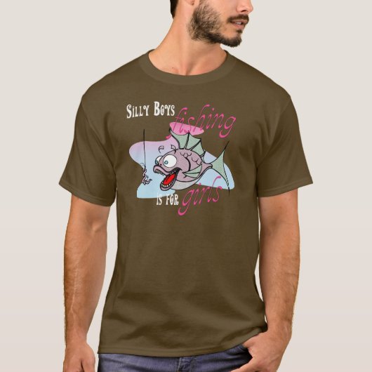 Alberne Jungen Fischen ist für Mädchen Fischen TSh T-Shirt (Vorderseite)