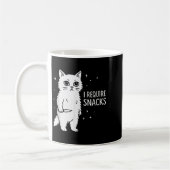 Alberne Katze Ich brauche Snacks Kaffeetasse (Links)