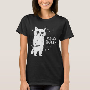 Alberne Katze Ich brauche Snacks T-Shirt