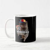 Alberne Katze mit Lollipop Meme Kaffeetasse (Links)