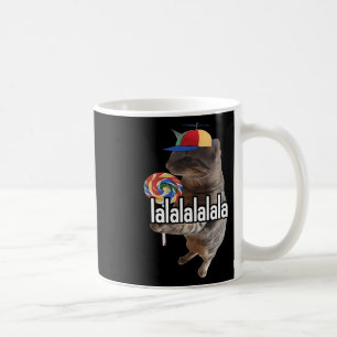 Alberne Katze mit Lollipop Meme Kaffeetasse