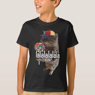 Alberne Katze mit Lollipop Meme T-Shirt