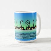 Alberne Katzen an der Wand Kaffeetasse (VorderseiteRechts)
