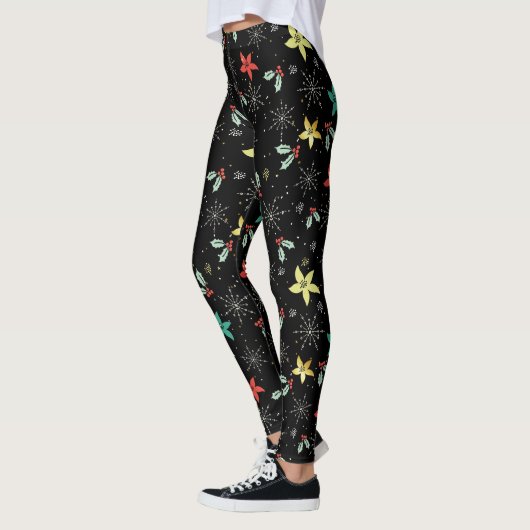 Alberne Katzen & Garne Aquarellfarben Illustration Leggings (Links)