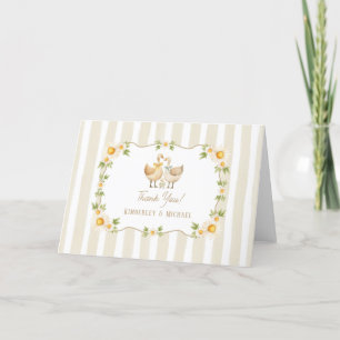 Alberne Kleine Gänse Gelbe Daisy Babydusche Dankeskarte
