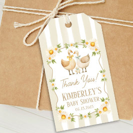 Alberne Kleine Gänse Gelbe Daisy Babydusche Geschenkanhänger