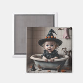 Alberne kleine Hexe wird sauber Magnet (Vorderseite/Rückseite)