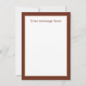 alberne Kuh-Nachricht zu jedem Zweck Mitteilungskarte (Rückseite)