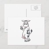 alberne Kuhmilch Postkarte (Vorne/Hinten)
