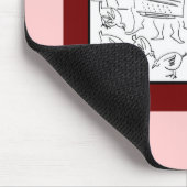 Alberne Mädchen Mousepad (Ecke)