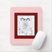 Alberne Mädchen Mousepad (Mit Mouse)