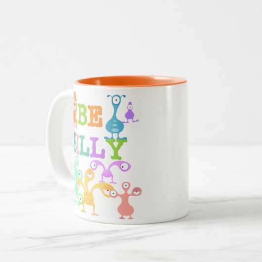 Alberne Monster Zweifarbige Tasse (Vorderseite Links)