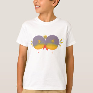 Alberne niedliche Cartoon-Vögel T-Shirt