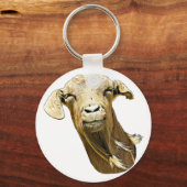 alberne Niedliche Ziegenzucht Tierart Schlüsselanhänger (Vorderseite)