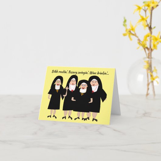 Alberne Nonnen Karte (Gelbe Blume)