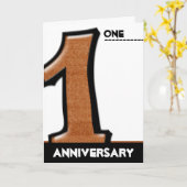 Alberne Nummer 1 Schokolade-Jubiläumskarte Karte (Gelbe Blume)