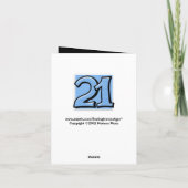 Alberne Nummer 21 blaue Karte (Rückseite)