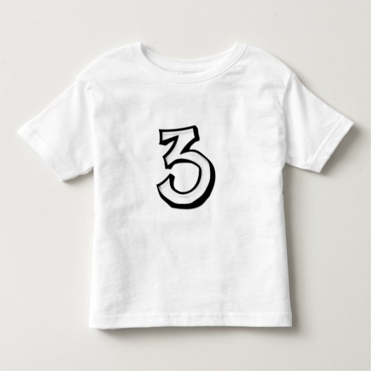Alberne Nummer 3 T - Shirt für weiße Kinder (Vorderseite)