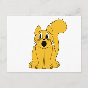 Alberne Orangenkatze Postkarte