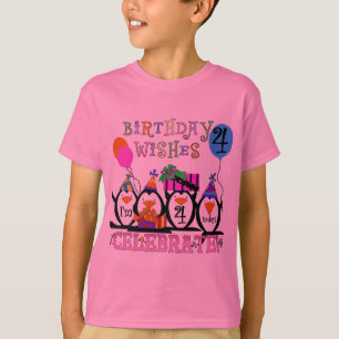 Alberne Penguins-4. Geburtstags-T - Shirts und
