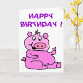 alberne PIGGIE "HAPPY BIRTHDAY" Karte (Gelbe Blume)
