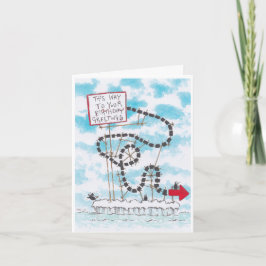 Alberne Pinguin-Geburtstagskarte Karte