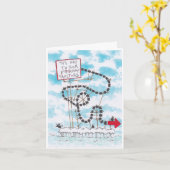 Alberne Pinguin-Geburtstagskarte Karte (Gelbe Blume)