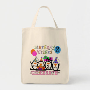 Alberne Pinguine 2. Geburtstag T - Shirt und Gesch Tragetasche