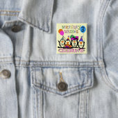 Alberne Pinguine 3rd Birthday Tshirts and Gifts Button (Beispiel)