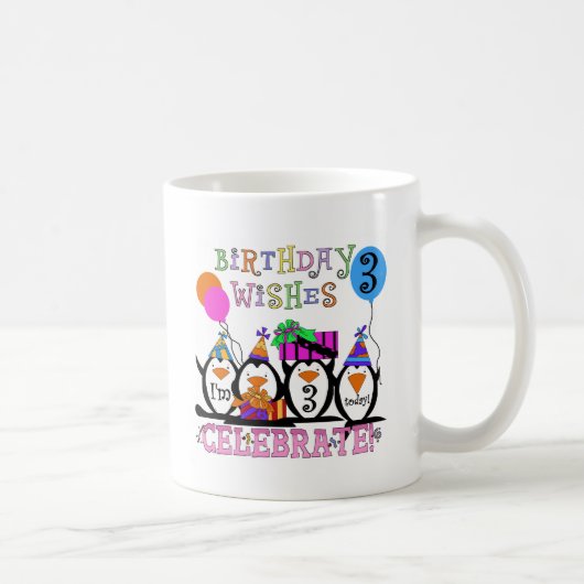 Alberne Pinguine 3rd Birthday Tshirts and Gifts Kaffeetasse (Rechts)