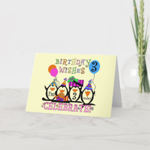 Alberne Pinguine 3rd Birthday Tshirts and Gifts Karte