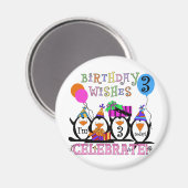 Alberne Pinguine 3rd Birthday Tshirts and Gifts Magnet (Vorderseite/Rückseite)