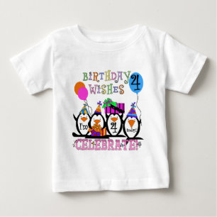 Alberne Pinguine 4. Geburtstag T - Shirt und Gesch