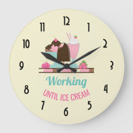 Alberne Puppe bis zur Eiscreme - Yummy-Leckereien Große Wanduhr