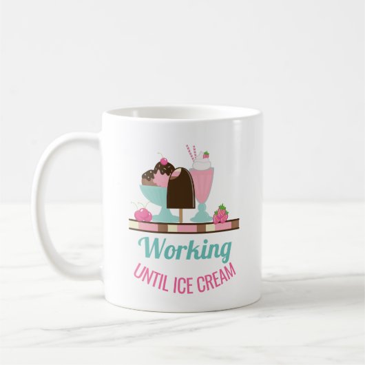 Alberne Puppe bis zur Eiscreme - Yummy-Leckereien Kaffeetasse (Links)