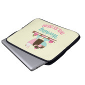 Alberne Puppe bis zur Eiscreme - Yummy-Leckereien Laptopschutzhülle (Vorne Knopf)