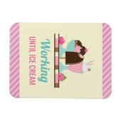 Alberne Puppe bis zur Eiscreme - Yummy-Leckereien Magnet (Horizontal)