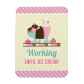 Alberne Puppe bis zur Eiscreme - Yummy-Leckereien Magnet (Vertikal)