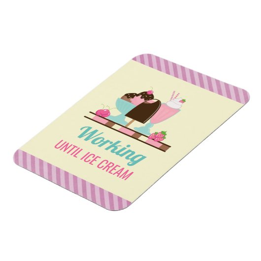 Alberne Puppe bis zur Eiscreme - Yummy-Leckereien Magnet (Linke Seite)