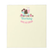 Alberne Puppe bis zur Eiscreme - Yummy-Leckereien Notizblock (Vorderseite)